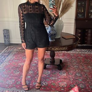 Elegant Black Lace Jumpsuit